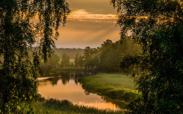 Картинка природа реки озера пейзаж река закат