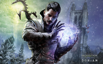 Картинка видео+игры dragon+age+iii +inquisition фон магия мужчина взгляд