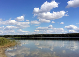 Картинка природа реки озера простор небо облака вода