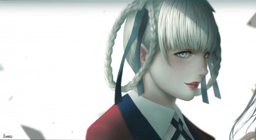 обоя аниме, kakegurui, девушка