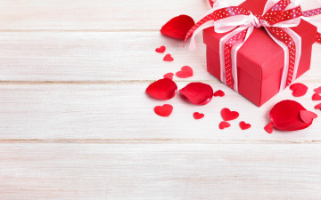 Картинка праздничные день+святого+валентина +сердечки +любовь лепестки доски подарки день святого валентина valentine's day бантик сердечки сердце