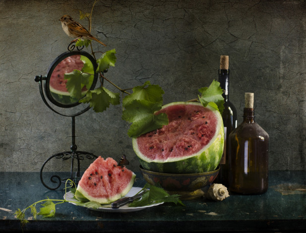 Обои картинки фото еда, арбуз, август, лето, натюрморт, светлана, андреянова, фрукты
