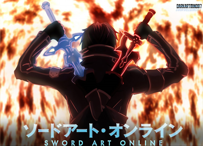 Обои картинки фото аниме, sword art online, кирито