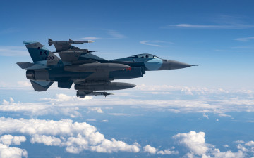 обоя f-16 fighting falcon, авиация, боевые самолёты, американский, истребитель, f-16, fighting, falcon, general, dynamics, usaf, военные, самолеты