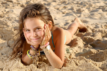 Картинка разное дети девочка браслеты часы песок