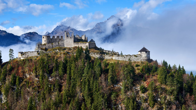 Обои картинки фото ehrenberg castle, austria, города, замки австрии, ehrenberg, castle