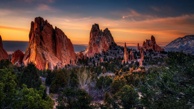 Обои картинки фото garden of the gods, colorado, united states, природа, горы, garden, of, the, gods, united, states