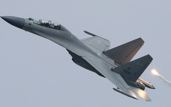 Обои картинки фото авиация, боевые самолёты, shenyang, j16, китайский, истребитель, боевой, самолет, ноак, ввс, кнр