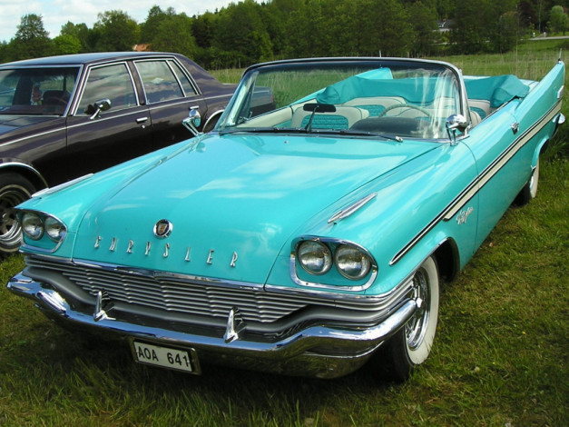 Обои картинки фото chrysler, newyorker, convertible, 1957, автомобили