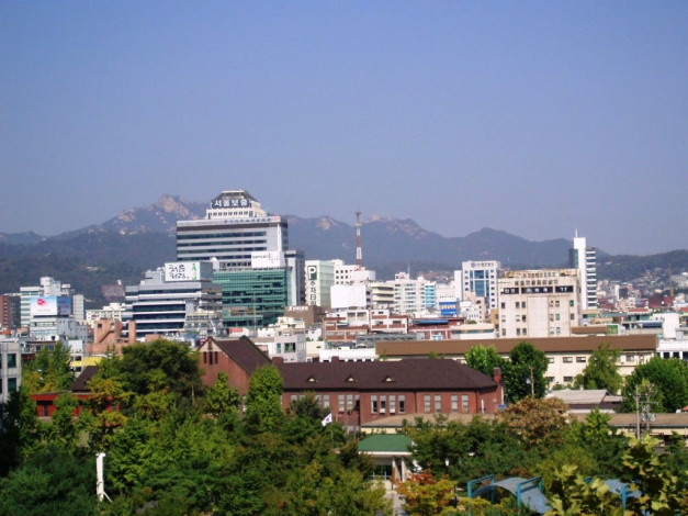 Обои картинки фото корея, города, панорамы