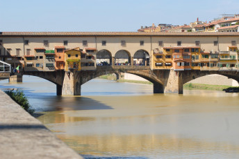 Картинка флоренция города италия река мост