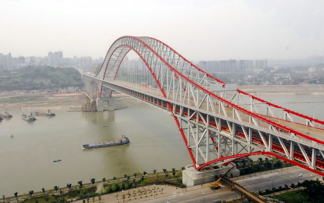 Обои картинки фото города, мосты, мост, chaotianmen bridge, chongqing, china