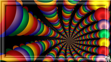 Картинка 3д графика fractal фракталы цвета щенок узор