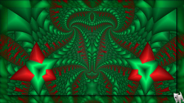 Картинка 3д графика fractal фракталы щенок цвета узор