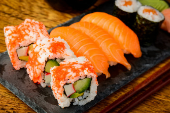Картинка еда рыба +морепродукты +суши +роллы японская кухня суши роллы