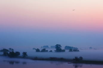 Картинка природа реки озера небо туман река утро