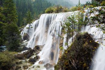 Картинка природа водопады национальный парк цзючжайгоу paulo coteriano photography осень лес китай