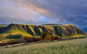Картинка природа горы осень холмы небо округ керн калифорнийская долина калифорния сша jojo рhotography