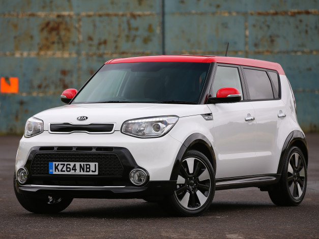 Обои картинки фото автомобили, kia, soul, mixx, 2014г, светлый