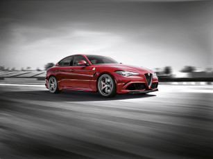 Картинка автомобили alfa+romeo quadrifoglio giulia красный 2016г 952 alfa romeo