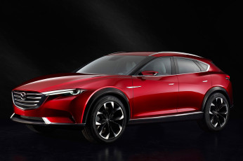 обоя автомобили, mazda, concept, koeru, красный, 2015г