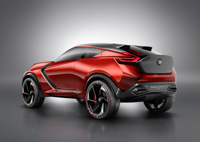 Обои картинки фото автомобили, nissan, datsun, 2015г, gripz, concept, красный