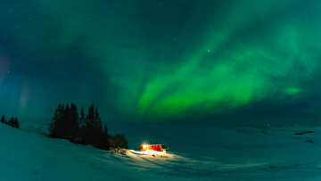 Картинка природа северное+сияние landscape cold iceland travel aurora places winter wonderful nature