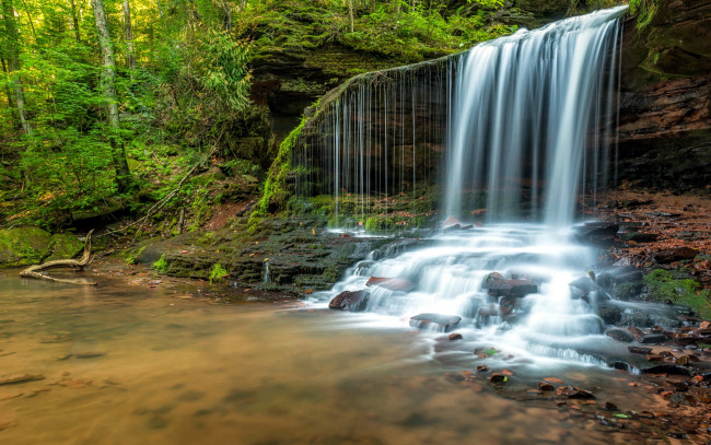 Обои картинки фото lost creek falls,  winconsin, природа, водопады, lost, creek, falls, winconsin