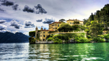 обоя villa balbaniello, lake como, italy, города, - здания,  дома, villa, balbaniello, lake, como