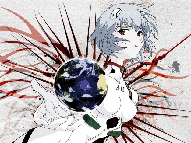 Обои картинки фото аниме, evangelion