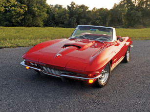 Картинка 1963 chevrolet corvette автомобили