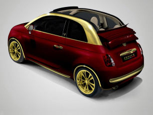 Картинка fiat 500c la dolce vita by fenice milano автомобили 3д