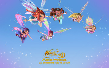 обоя winx, club, 3d, magic, adventure, мультфильмы