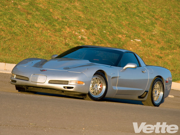 Обои картинки фото 2002, chevrolet, corvette, z06, автомобили