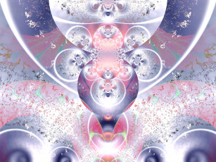 Картинка 3д графика fractal фракталы светлый фон фрактал