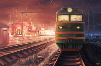 Картинка рисованные другое локомотив