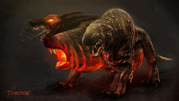 Картинка цербер фэнтези существа чудовище
