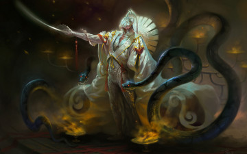 Картинка demon фэнтези демоны змеи демон