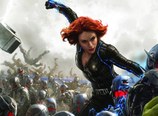 обоя рисованные, кино, natasha, romanoff