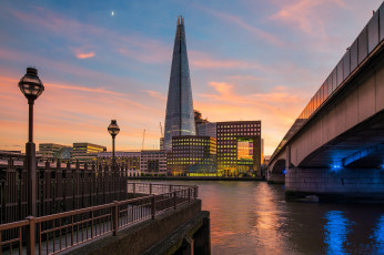 Картинка london+bridge города лондон+ великобритания башня мост река