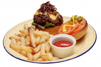 Картинка еда бутерброды +гамбургеры +канапе картошка тарелка соус фри