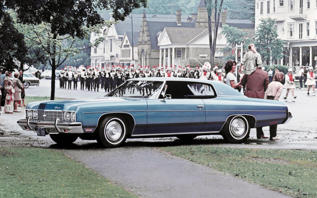 Обои картинки фото 1973-chevrolet-impala, автомобили, chevrolet