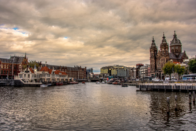 Обои картинки фото amsterdam, города, амстердам , нидерланды, простор