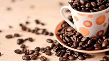 Картинка кофе еда +кофейные+зёрна кружка зерна