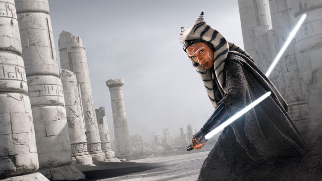 Обои картинки фото ahsoka , мини–сериал 2023, кино фильмы, ahsoka, асока, фантастика, фэнтези, боевик, disney, розарио, доусон, rosario, dawson, tano