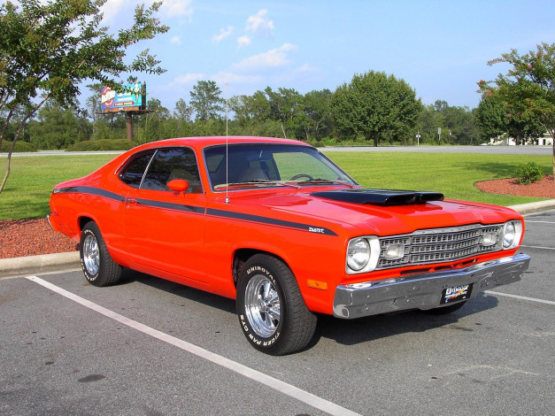 Обои картинки фото 1974, plymouth, duster, classic, автомобили