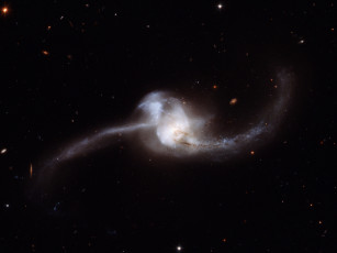 Картинка ngc 2623 космос галактики туманности