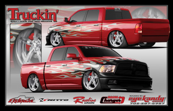 Картинка 2009 dodge ram автомобили custom pick up