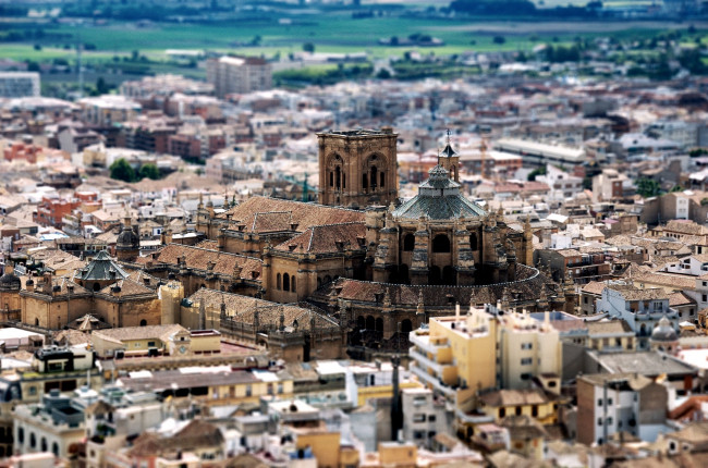 Обои картинки фото cathedral, granada, spain, города, католические, соборы, костелы, аббатства