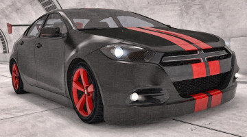 Картинка автомобили рисованные 2013 dodge